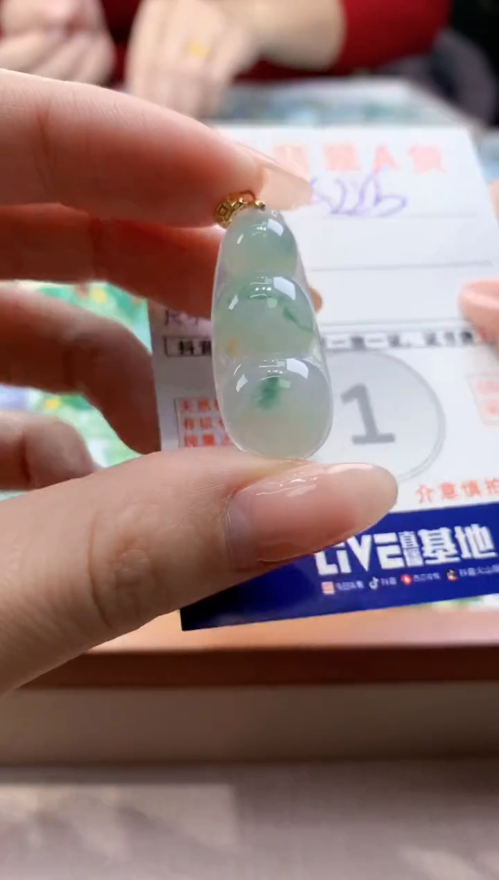 颈饰未镶嵌翡翠天然翡翠挂件 