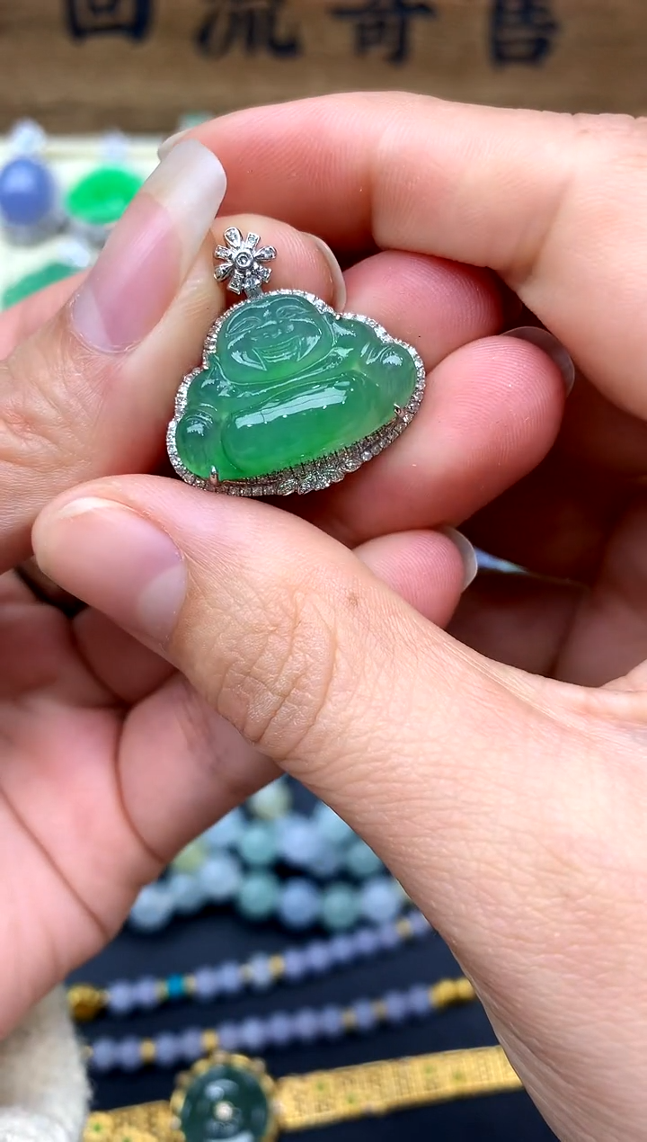 【闪购商品】翡翠颈饰18K金镶嵌293-中国好珍宝