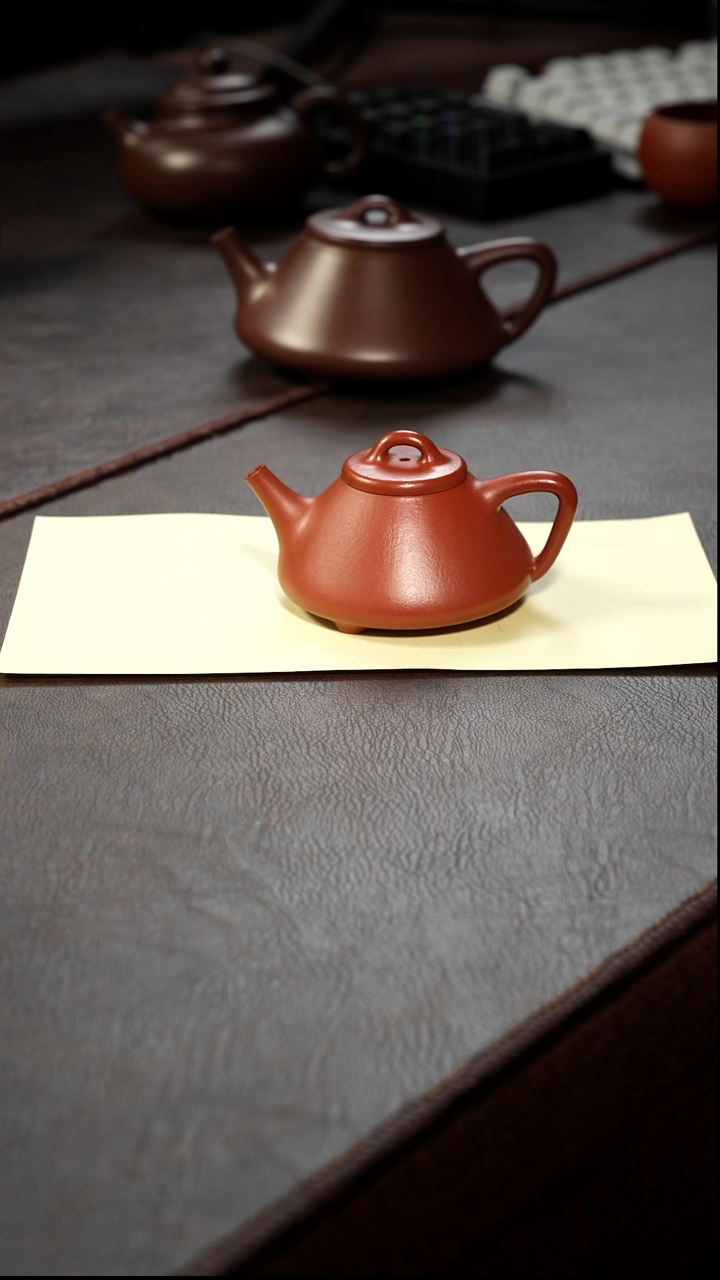 茶壶紫砂壶·8888朱泥子冶80cc