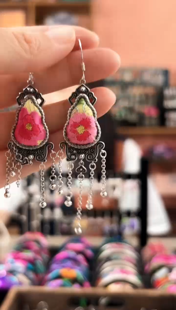 织绣艺枝独绣老绣饰品260