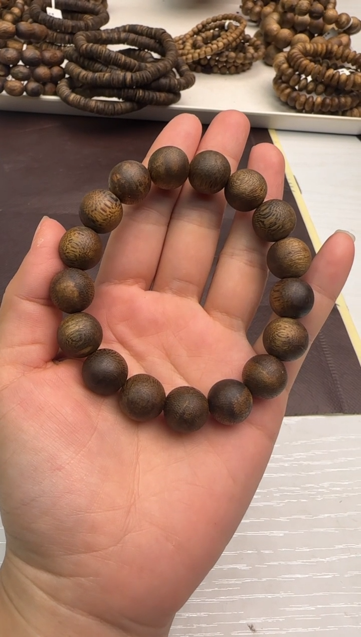【闪购商品】沉香手串99沉惠东绿棋13mm14g+一件发货
