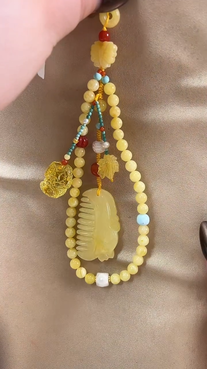 【闪购商品】琥珀颈饰未镶嵌吊坠