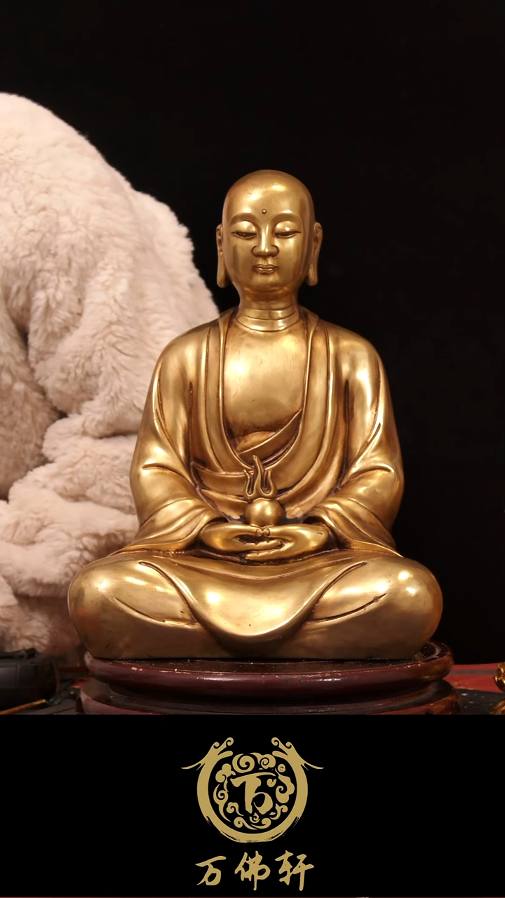 铜器摆件地藏30高