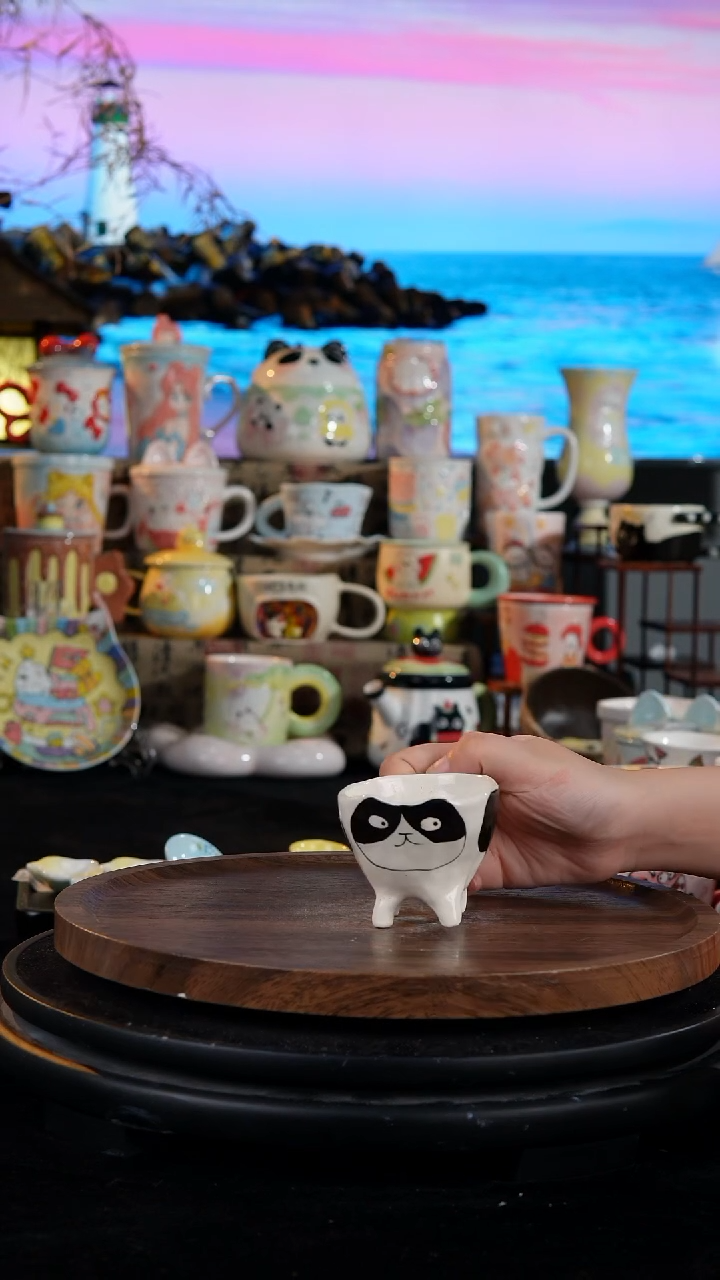 陶瓷便携款手工手绘景德镇陶瓷