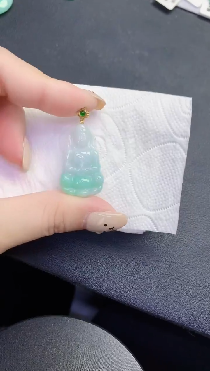 颈饰未镶嵌翡翠缅甸天然翡翠A货