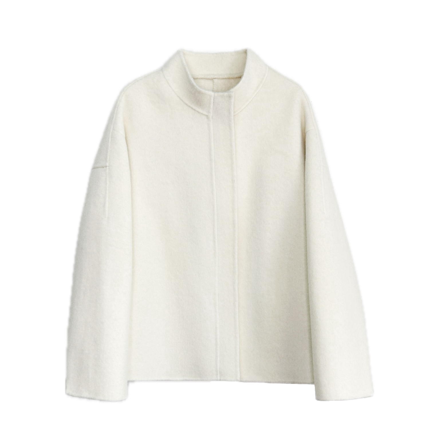 【宋宋s】双面羊毛大衣新款拉链奢华气质时尚高品质秋冬