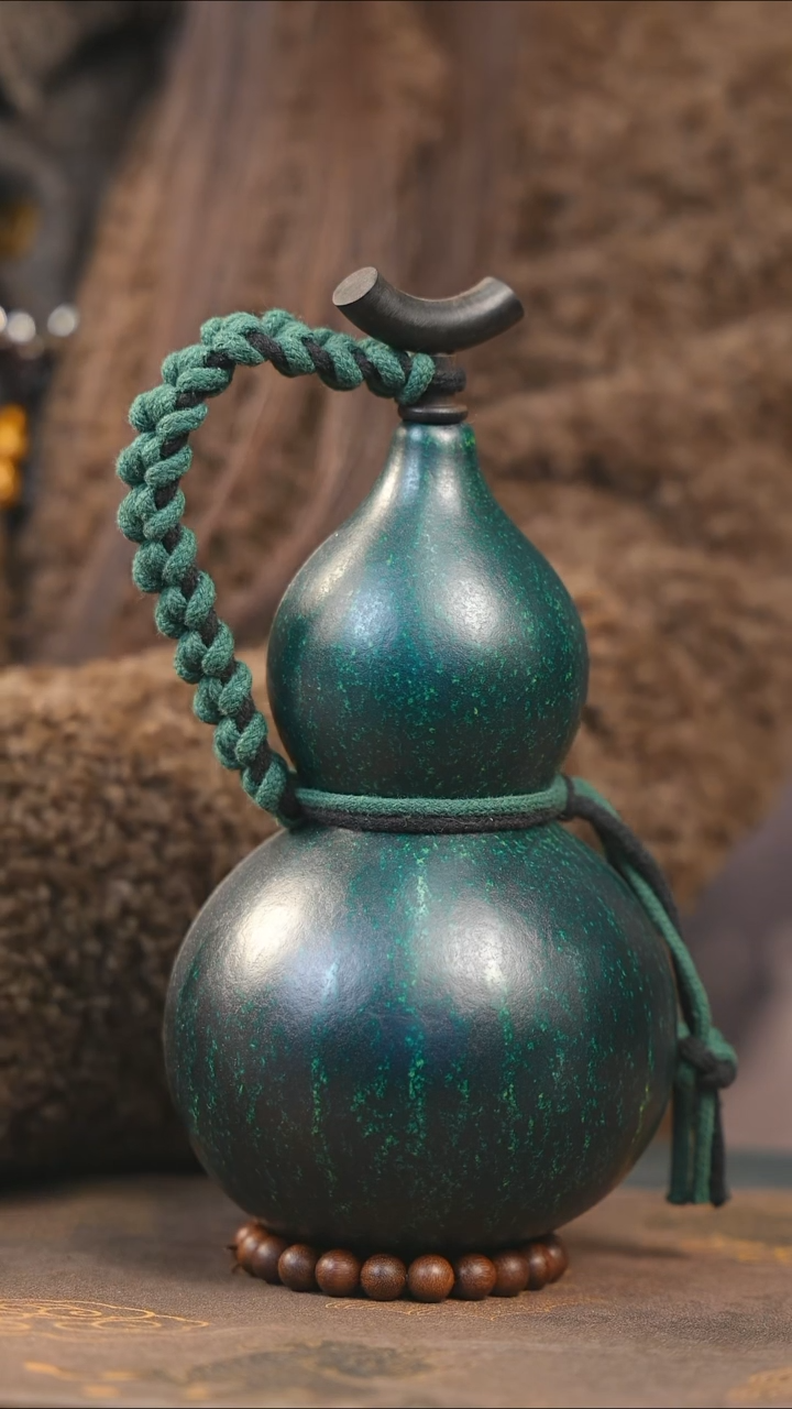 【闪购商品】XH296大漆酒葫芦不包手串及旋转底座