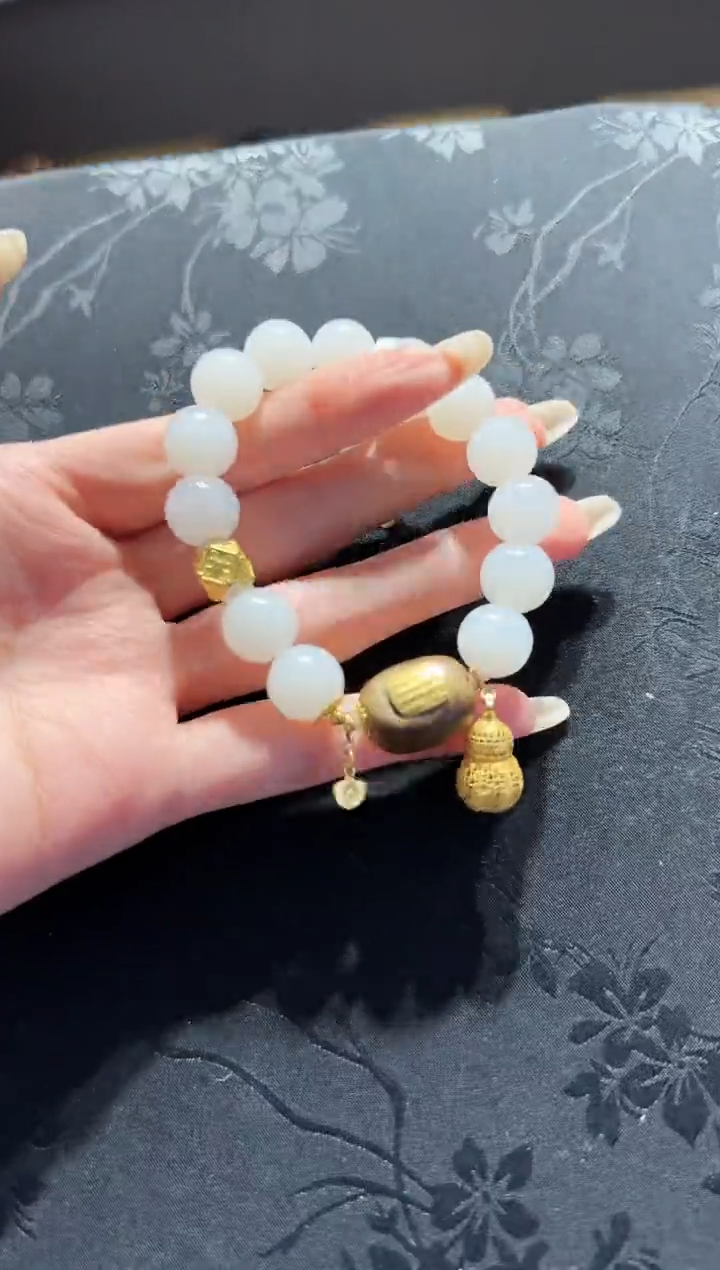 【闪购商品】和田玉手串未镶嵌和田玉手串设计款