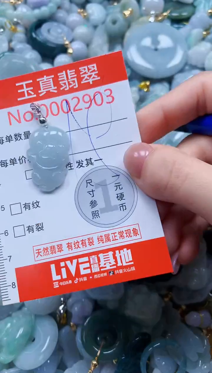 翡翠未镶嵌吊坠(不含链)2903