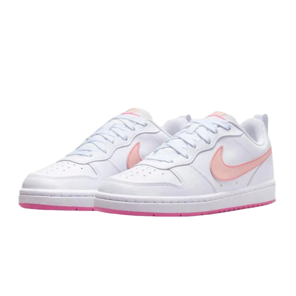NIKE/耐克正品女鞋COURT (GS)白粉流光风百搭休闲板鞋-DV5456-111