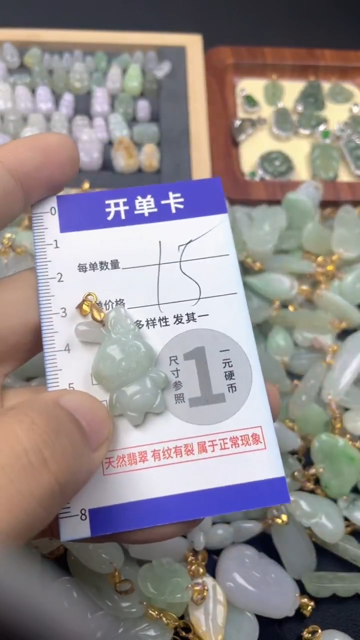 颈饰未镶嵌翡翠天然A货翡翠
