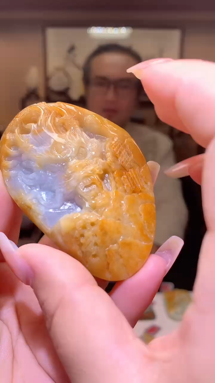 【闪购商品】定制翡翠未镶嵌1085xx-毛货挂件7