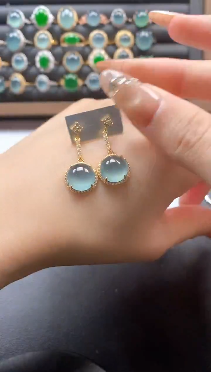 银S925镶嵌戒指翡翠5111