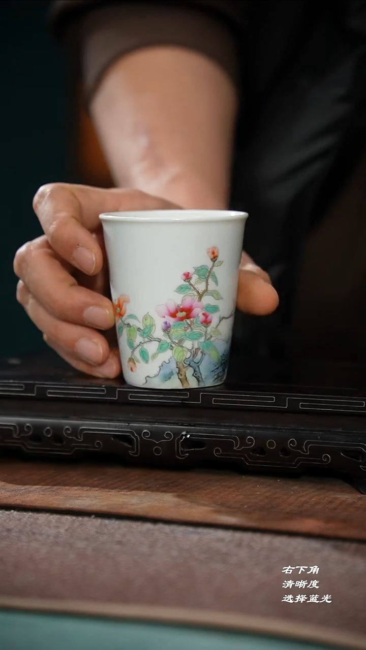 09-2可乐杯-景德镇粉彩
