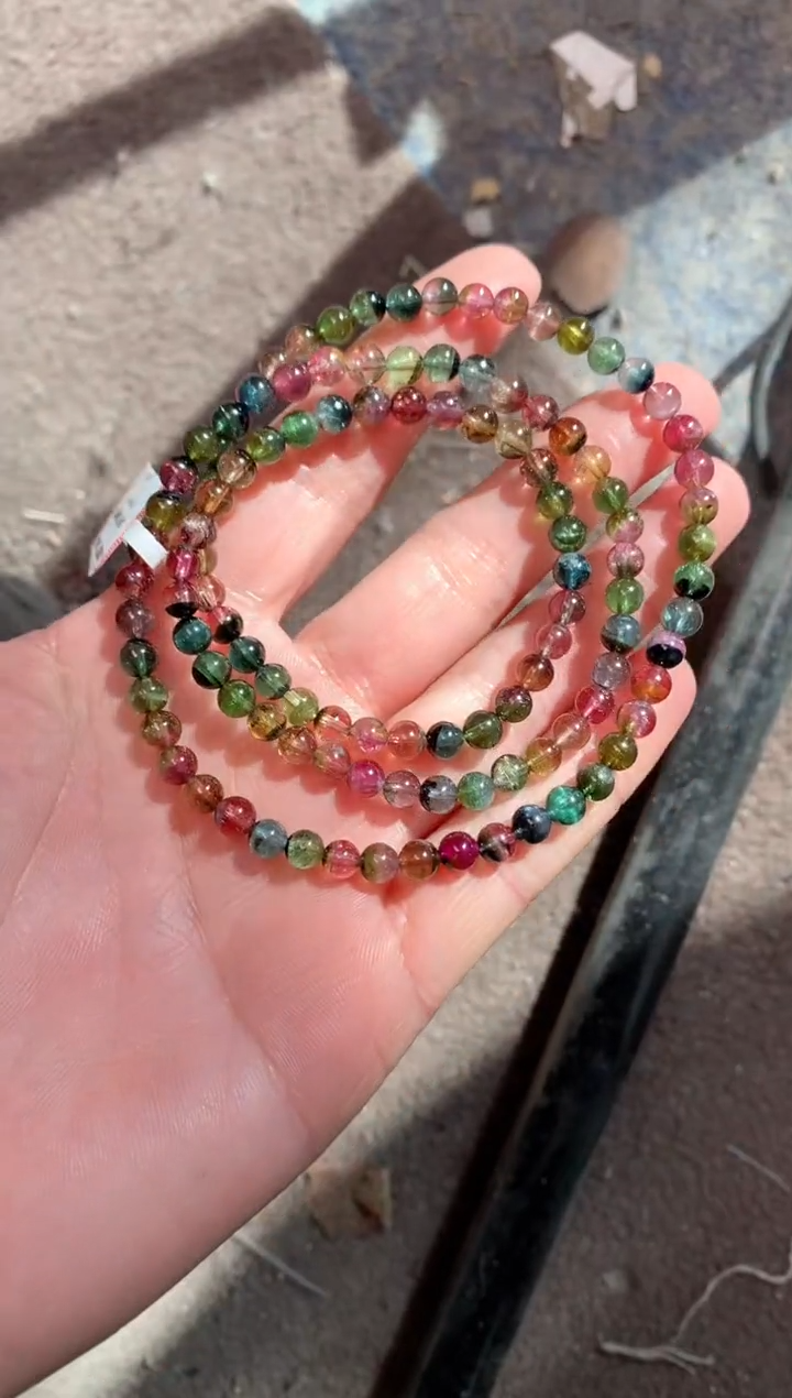 未镶嵌手串碧玺多样性发一条