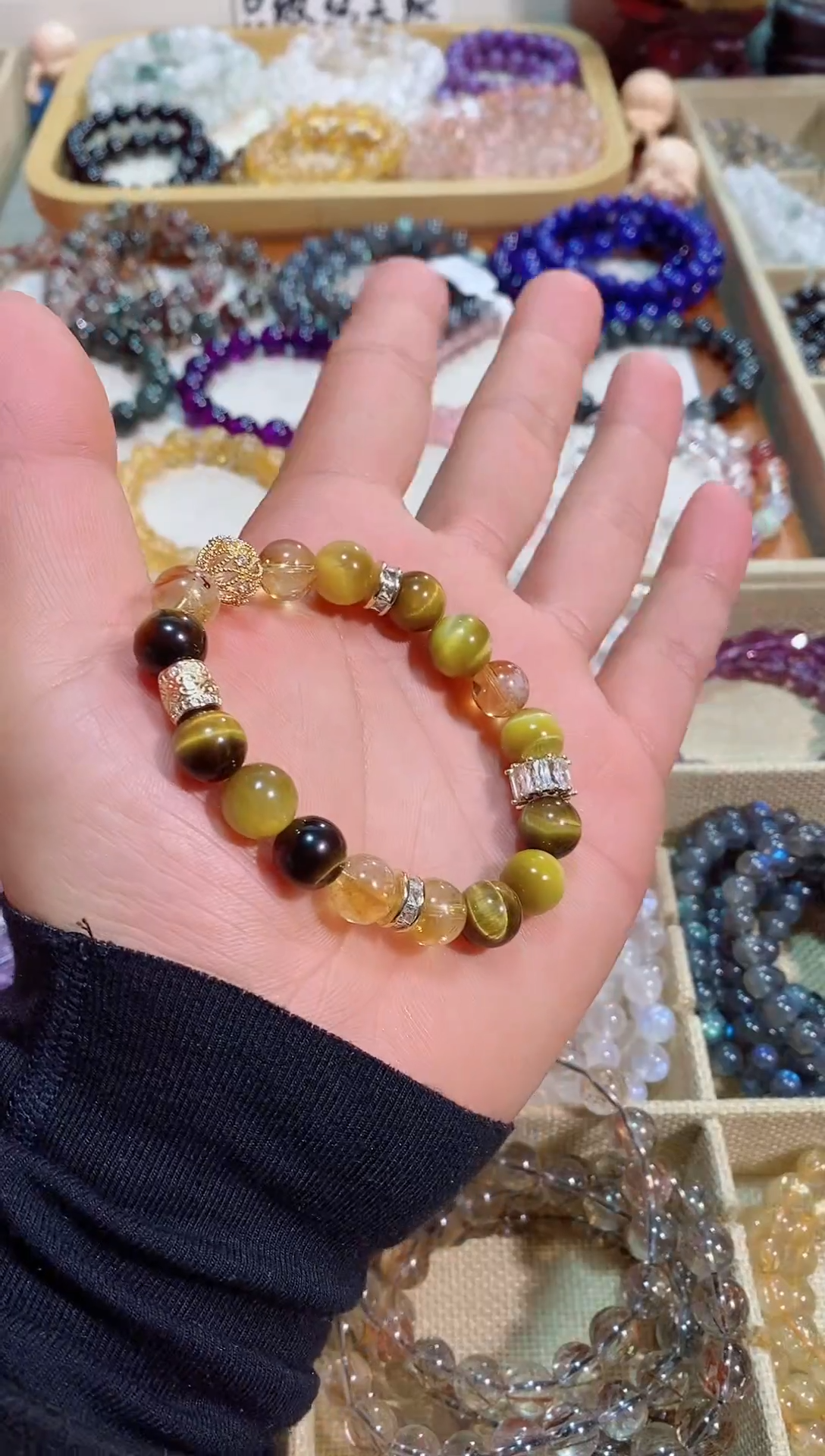 【闪购商品】水晶手链未镶嵌金霸10m+（多样性发其一）