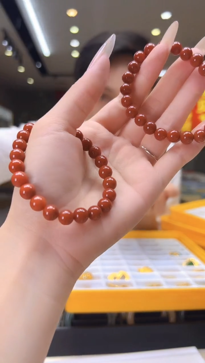 南红玛瑙手串未镶嵌【松老板】0611034
