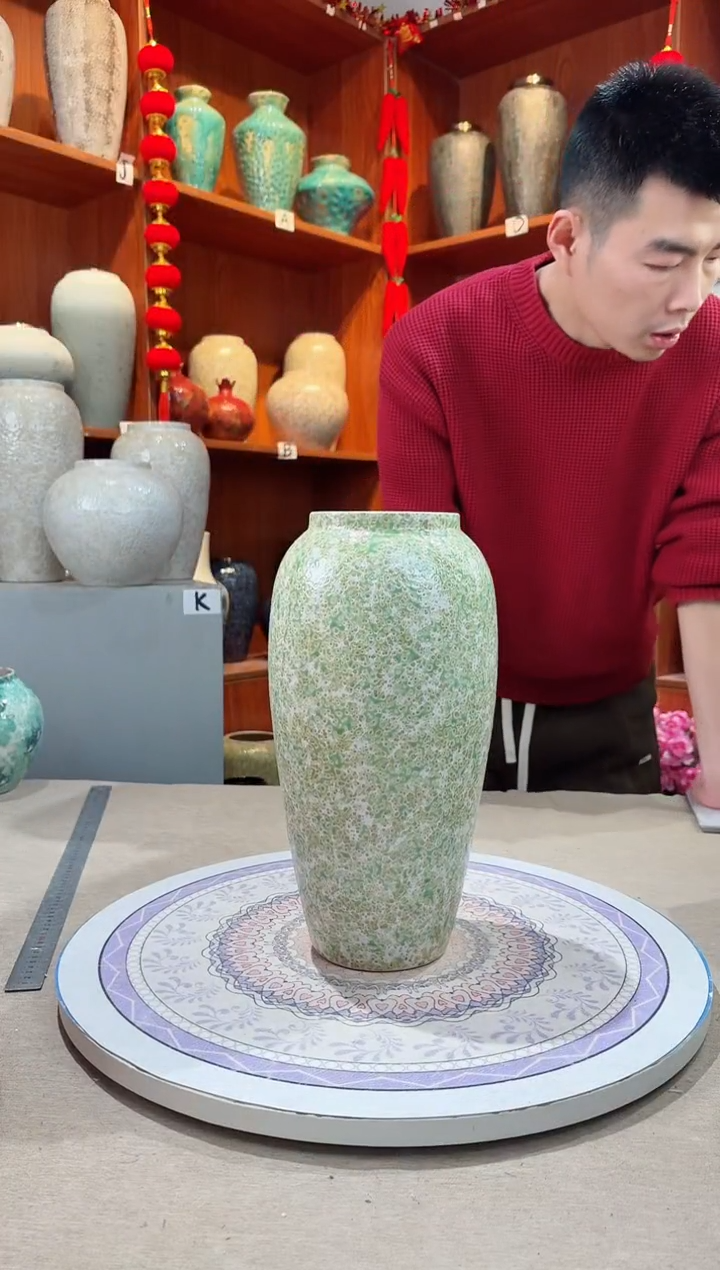 【闪购商品】瓶精品陶瓷花瓶 无花 春意盎然大号