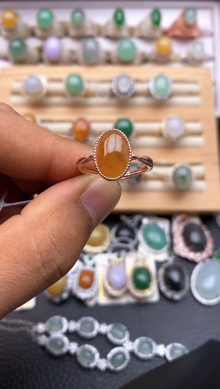 【闪购商品】翡翠戒指银S925镶嵌/0012