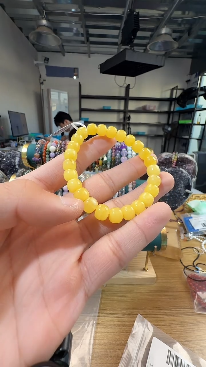 手链蜜蜡未镶嵌晶7216 约8mm