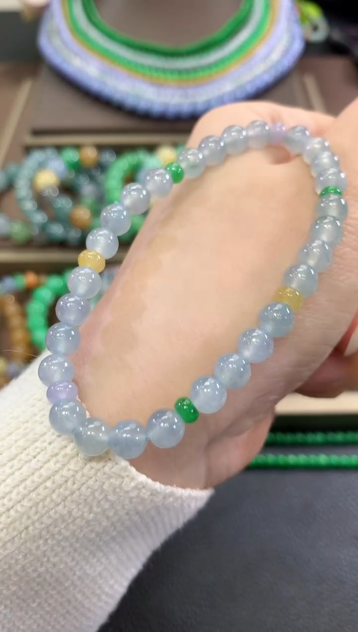 未镶嵌手链翡翠d49多样性一件发货紫货有色差