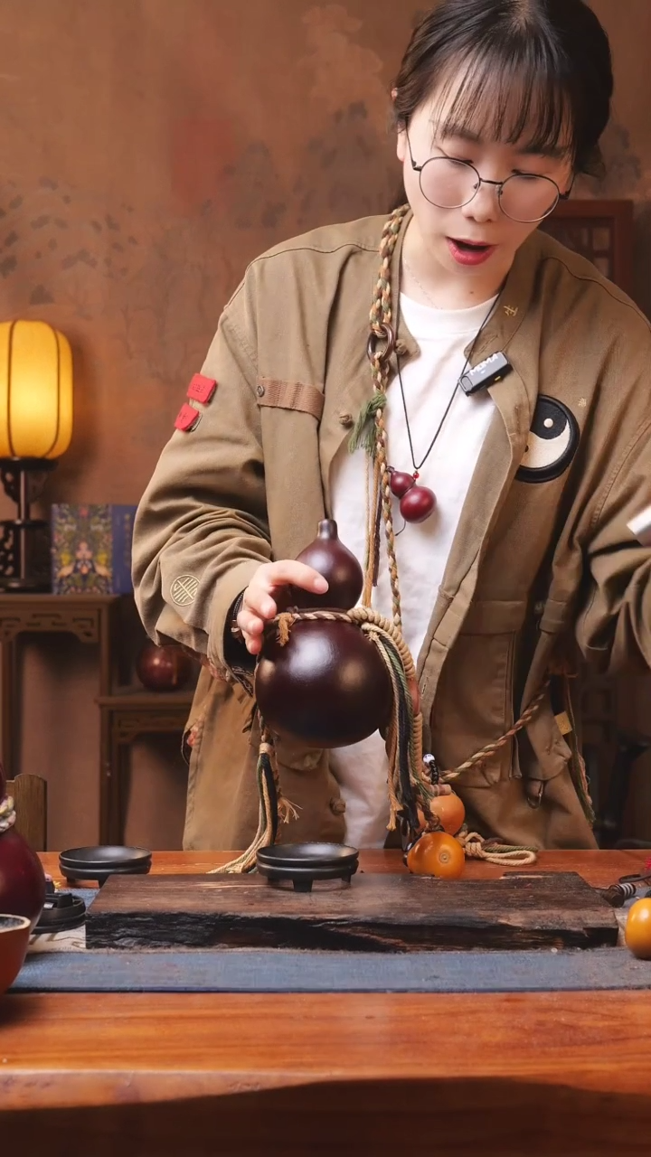 【闪购商品】351号精品大漆葫芦防腐防渗装水茶酒