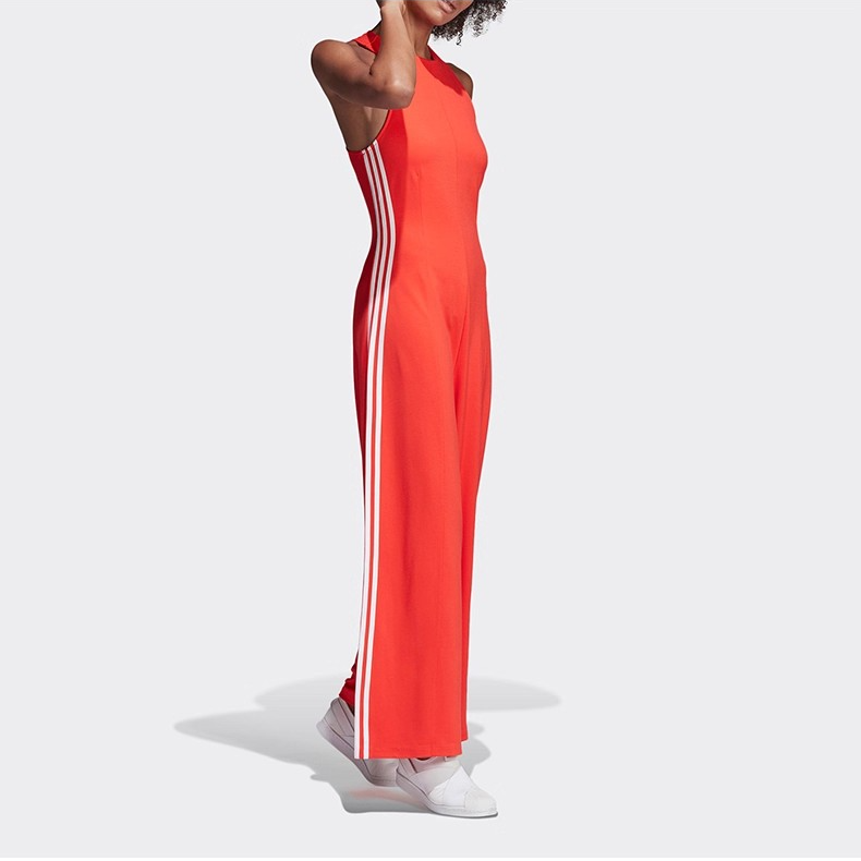 Adidas/阿迪达斯正品三叶草JUMPSUIT 女子宽松阔腿连体衣 DU7258