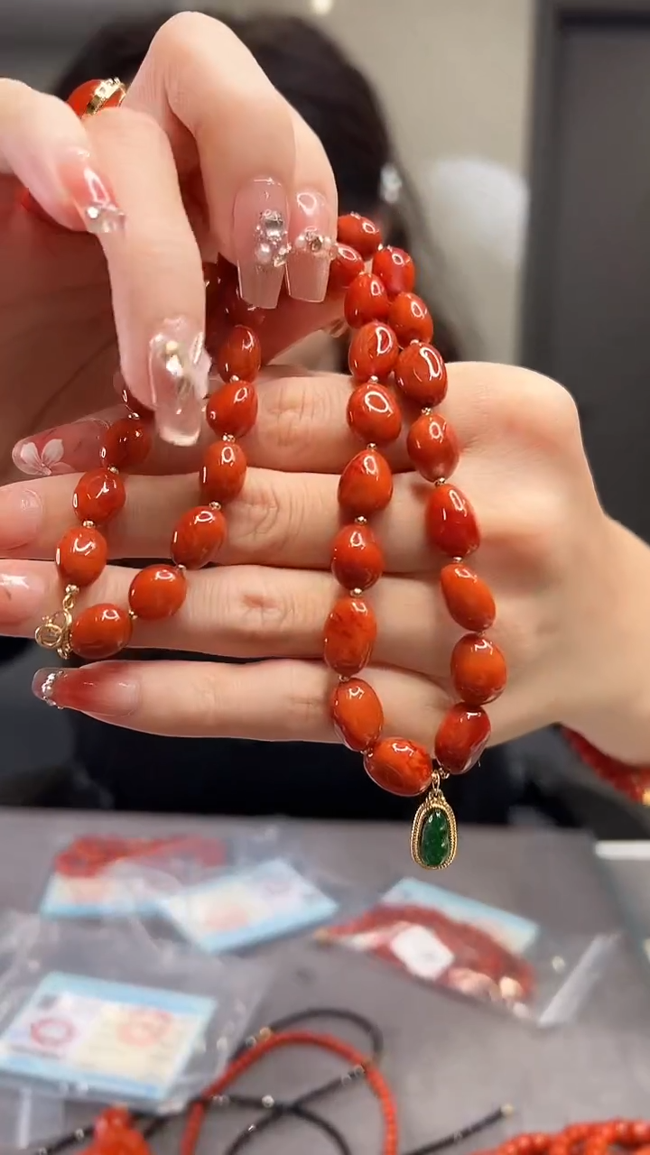 【闪购商品】南红玛瑙项链未镶嵌/YK