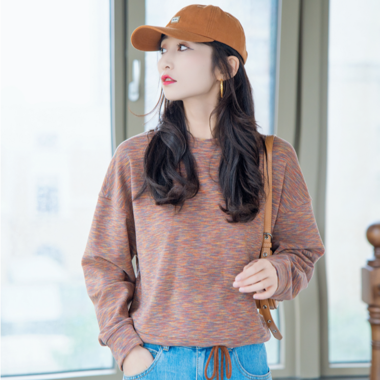 阿玛施AMASS【德绒卫衣】时尚圆领休闲宽松百搭卫衣5300981