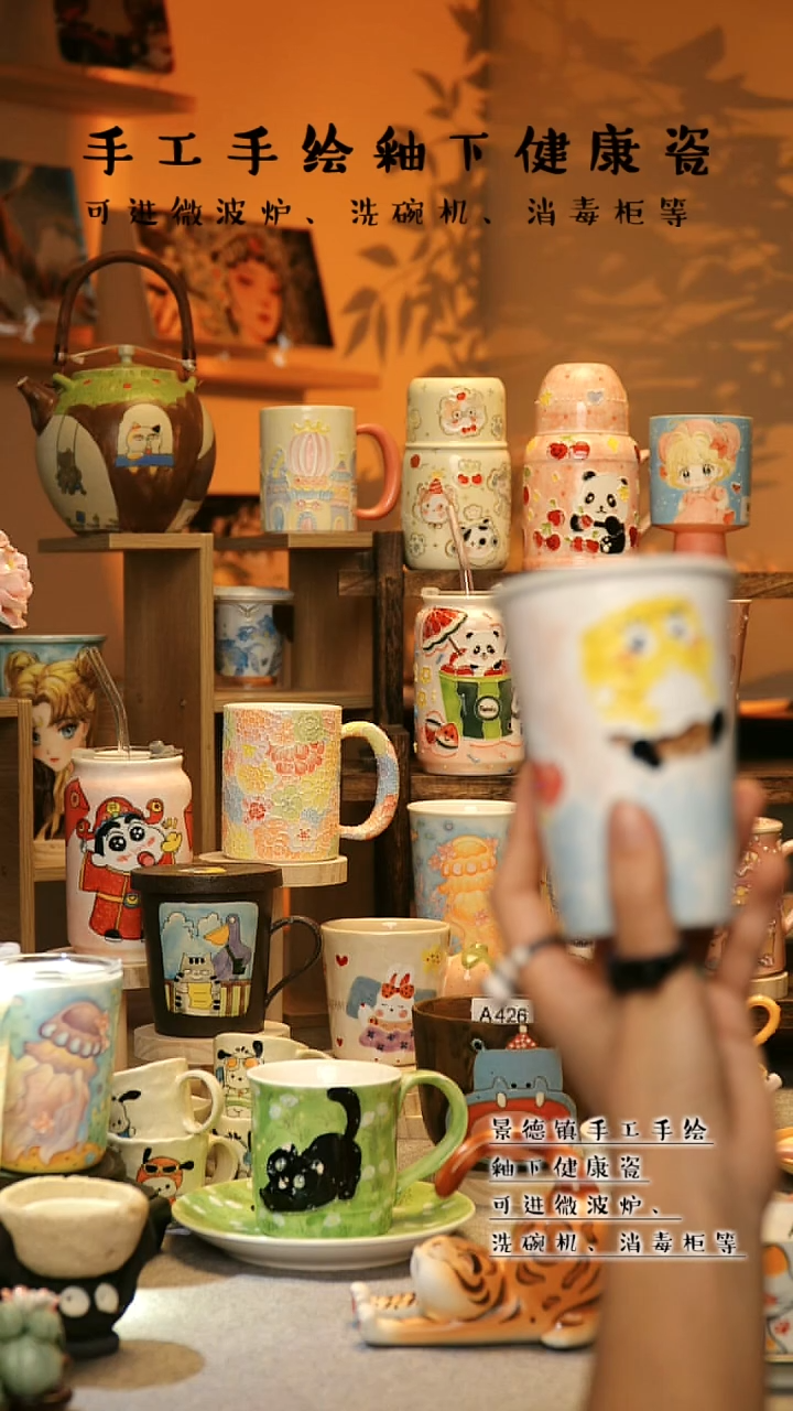 【闪购商品】杯陶瓷景德镇高温釉下彩&A750