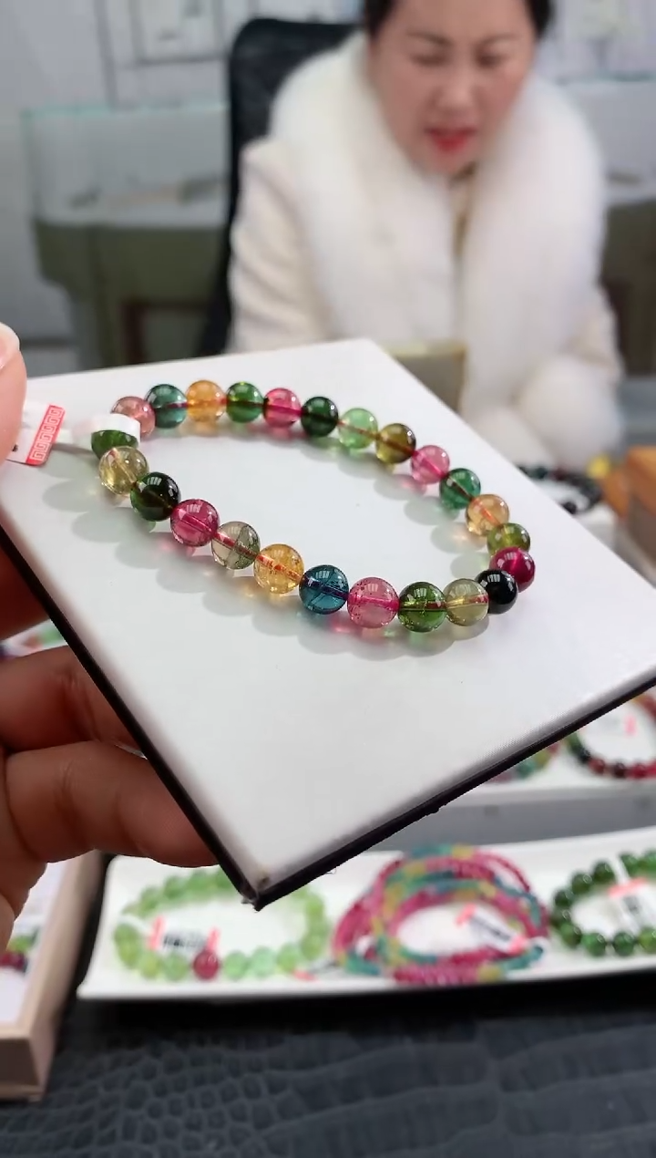 【闪购商品】碧玺手串未镶嵌多样性发一条
