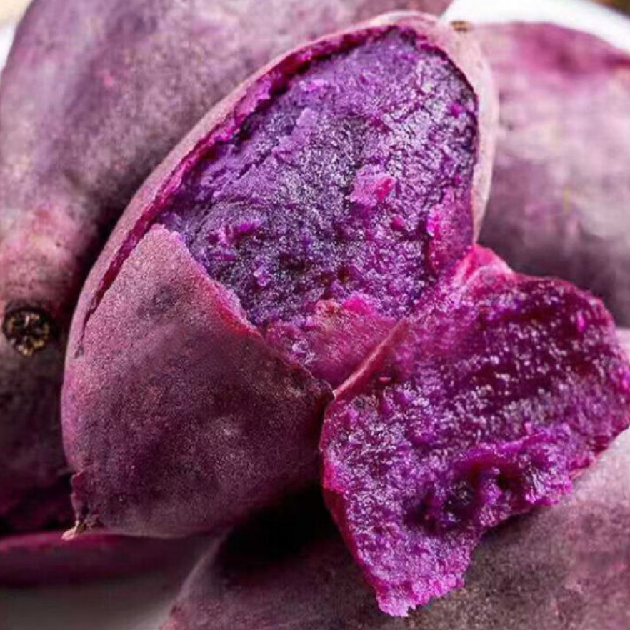 【陈灵岳甄选】山东爆甜水晶紫薯礼盒装一箱 净重约3.8斤