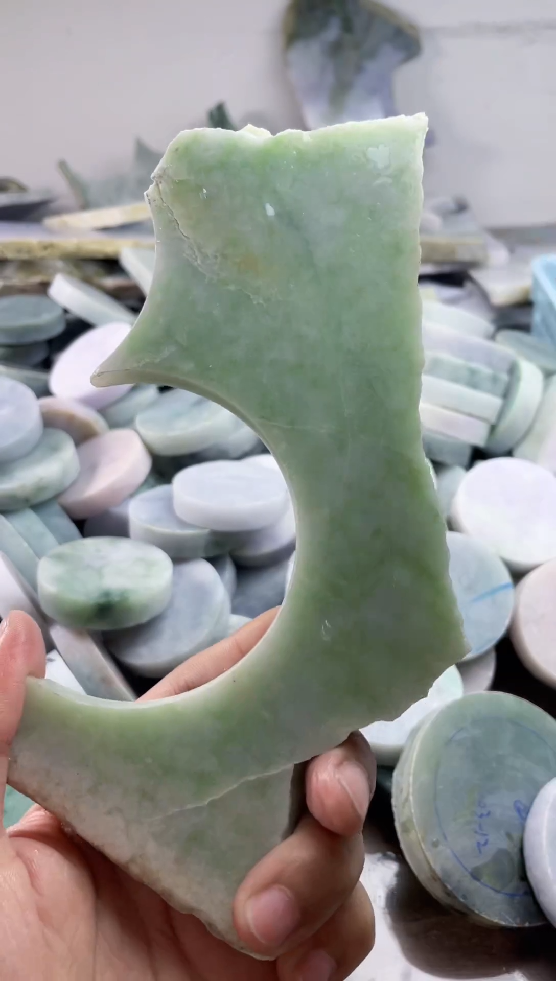 翡翠裸石天然缅甸A货翡翠477