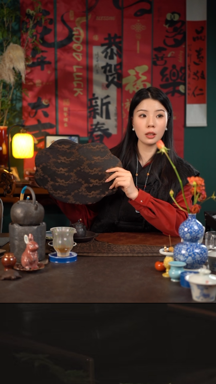 【闪购商品】杯君心福利香云纱大元宝茶席松枝