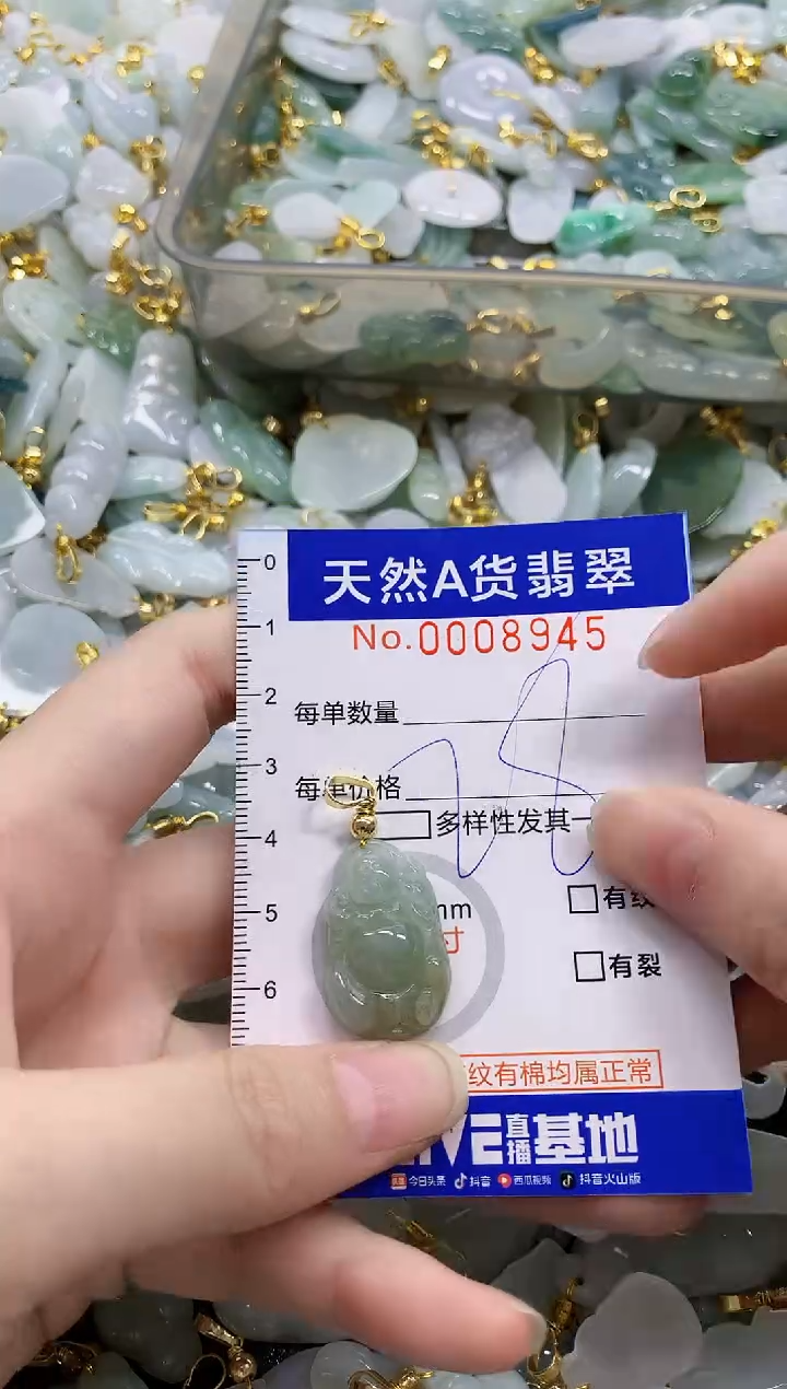 颈饰未镶嵌翡翠天然A货翡翠