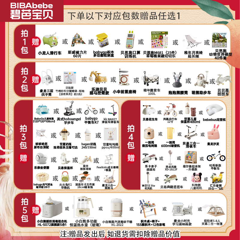 【山海经赠品合集，详情页查看】山海经系列纸尿裤拉拉裤
