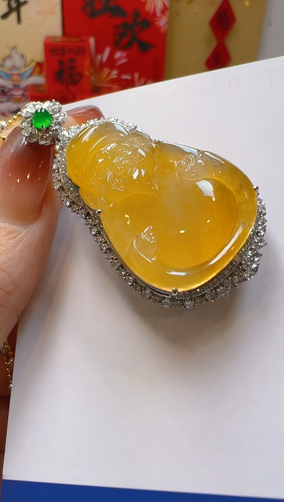 【闪购商品】翡翠吊坠(不含链)18K金镶嵌多样性团购发一件