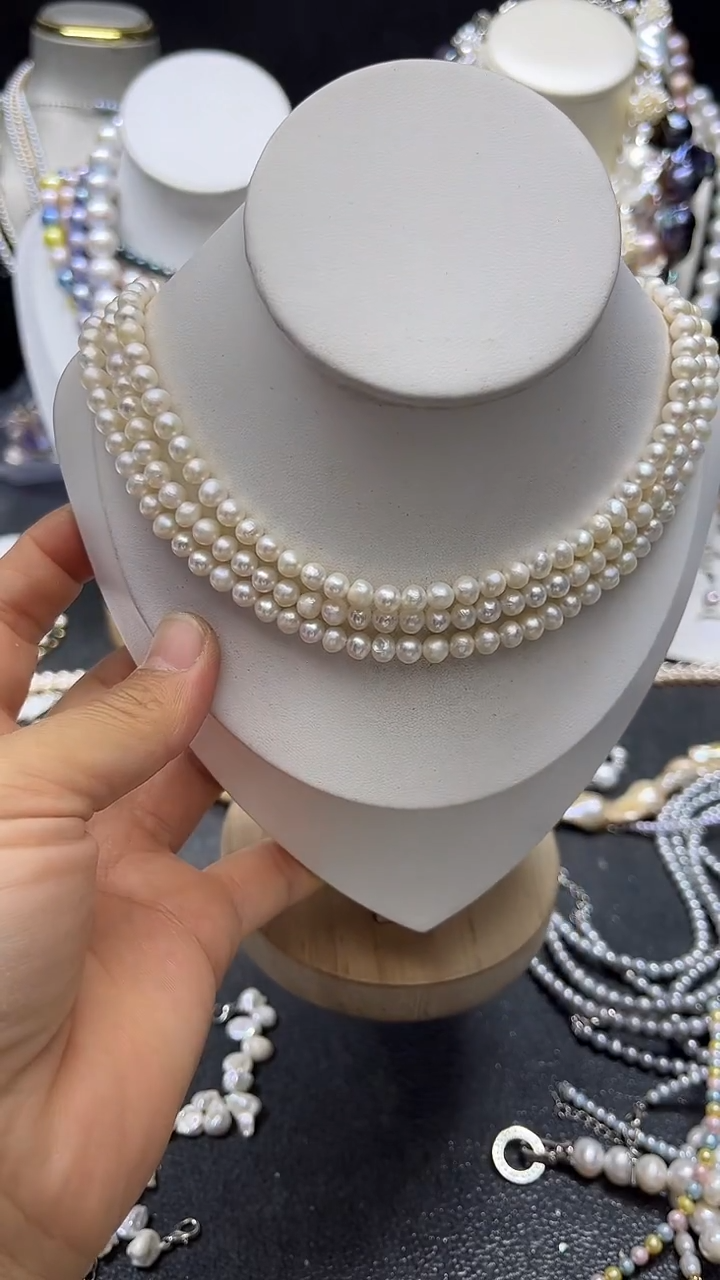颈饰未镶嵌淡水珍珠人多人