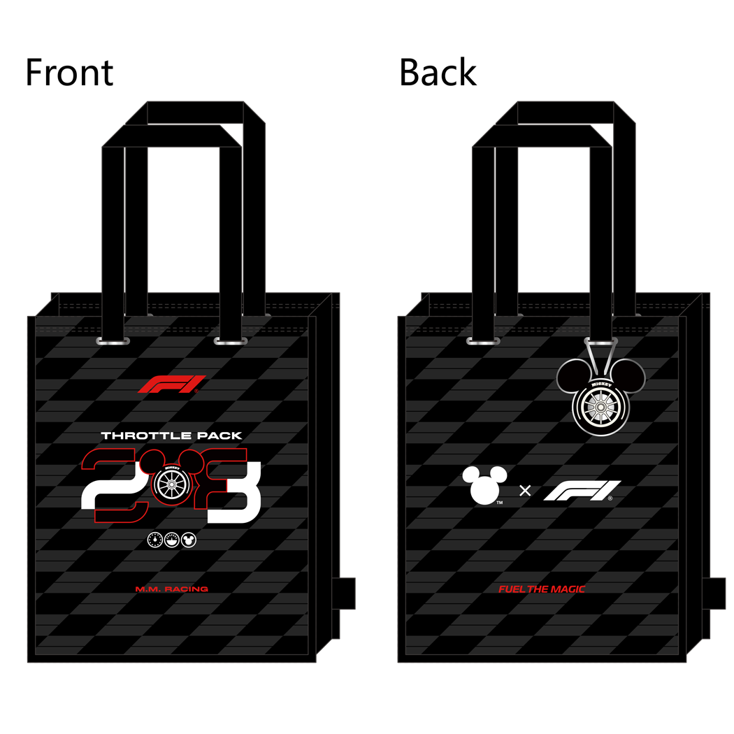 迪士尼米奇F1联名系列时尚帆布包(黑色)文化周边&名创优品