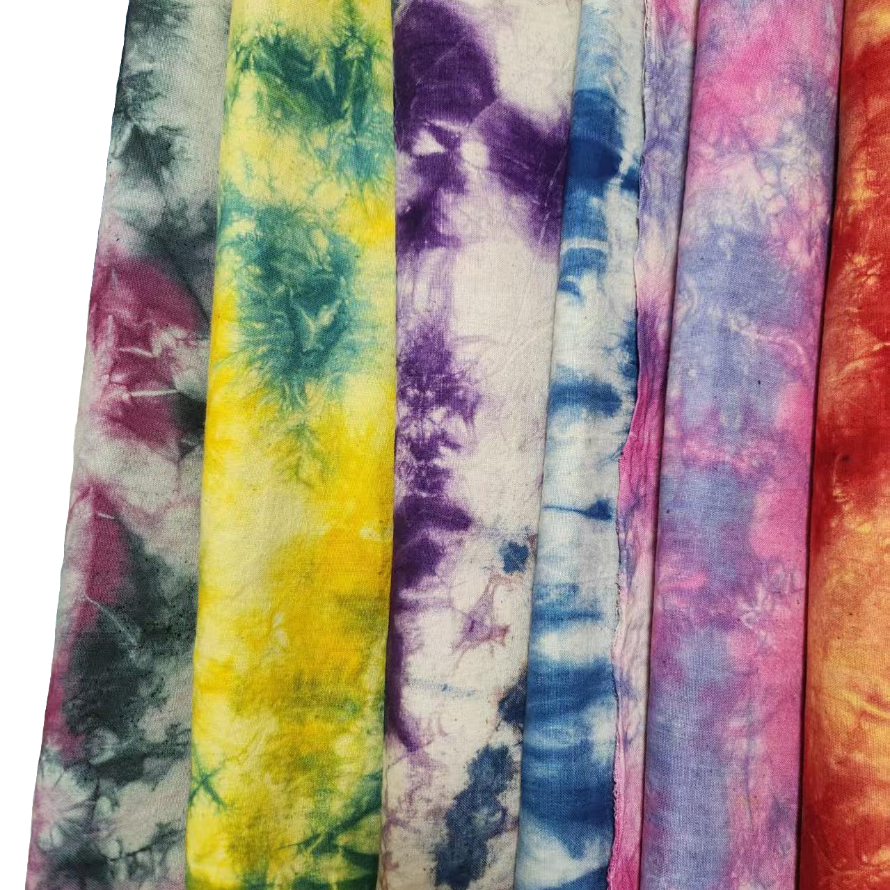 手工扎染纯棉手织老土布用于茶席包包玩偶服饰手工diy