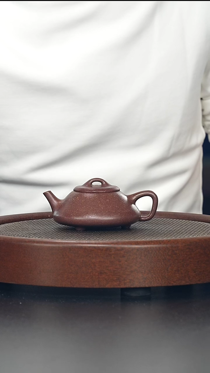 茶壶紫砂任瓢-千禧紫泥-全手工无添加-150cc（完美品）