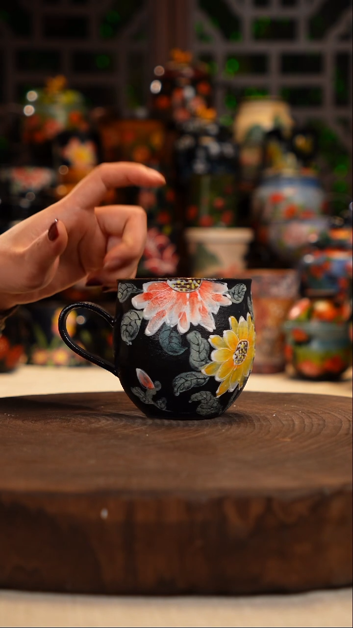 油画   手绘釉下彩