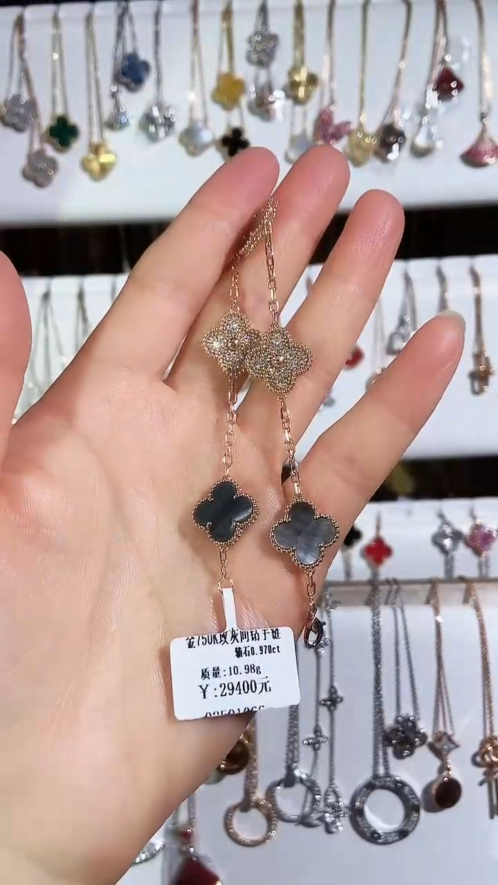 【闪购商品】钻石手链18K金镶嵌钻石K玫