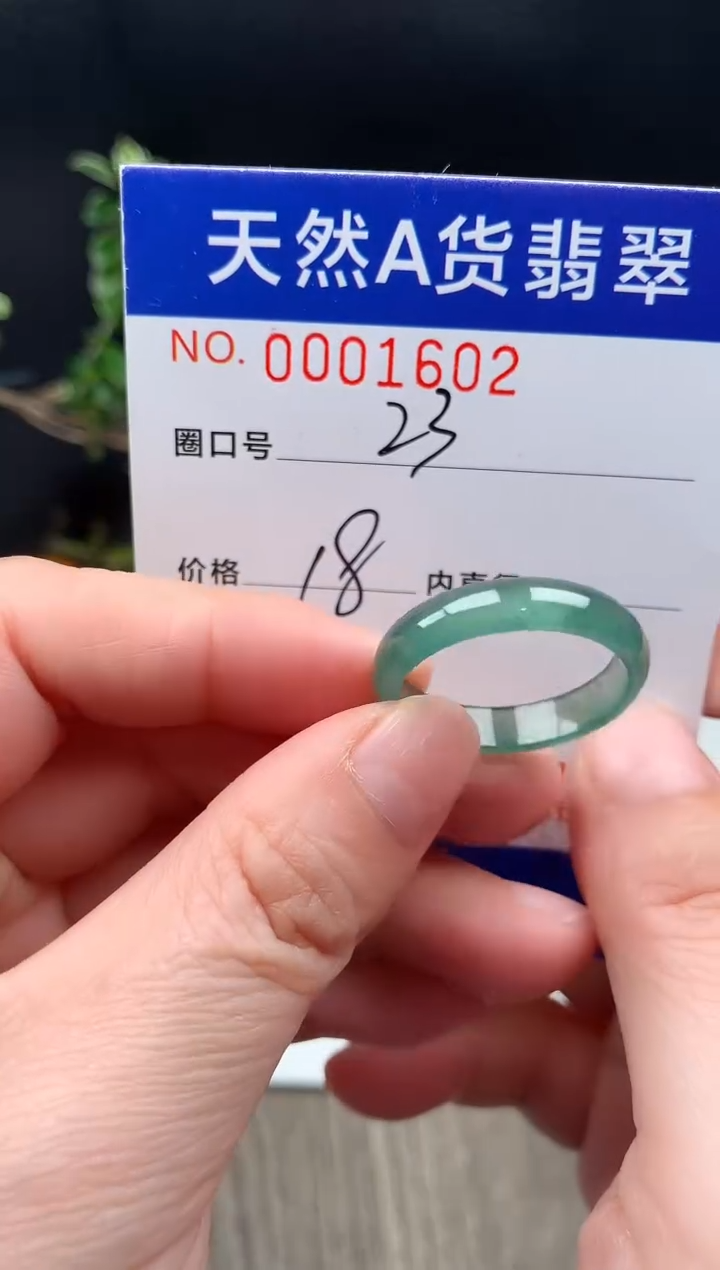 未镶嵌戒指翡翠?****福23#