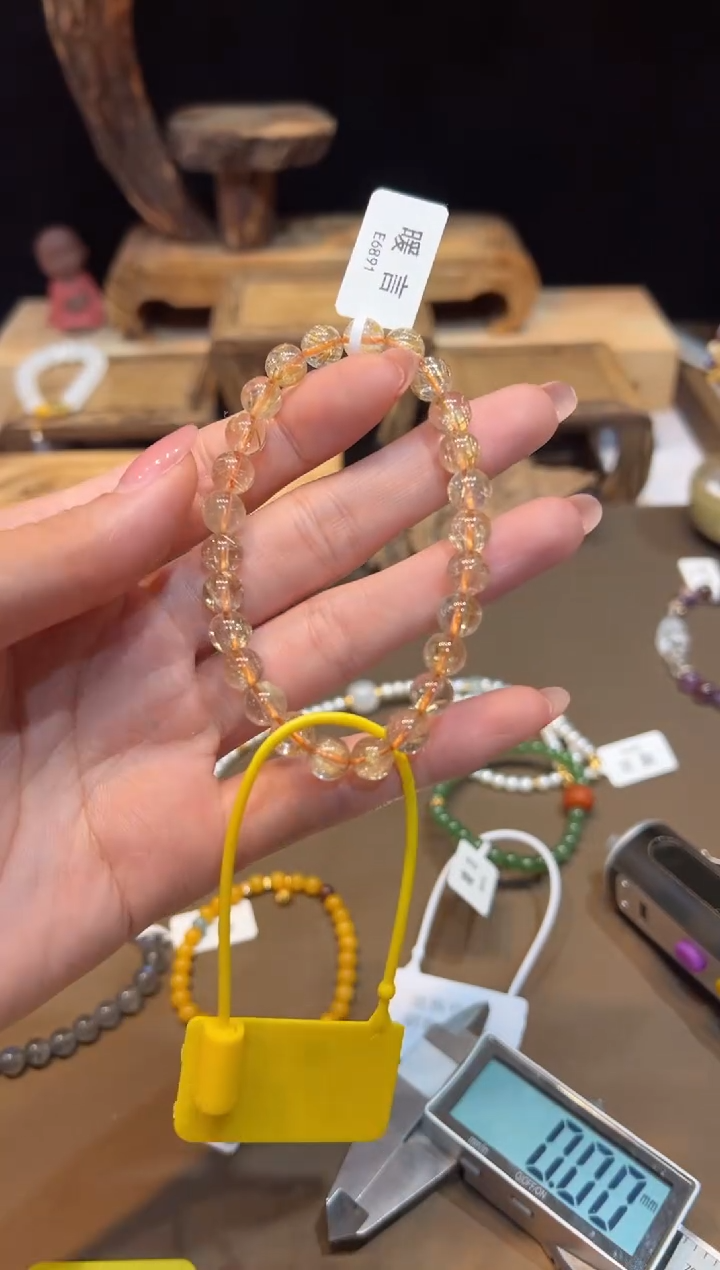 水晶手链未镶嵌手饰@@E6891