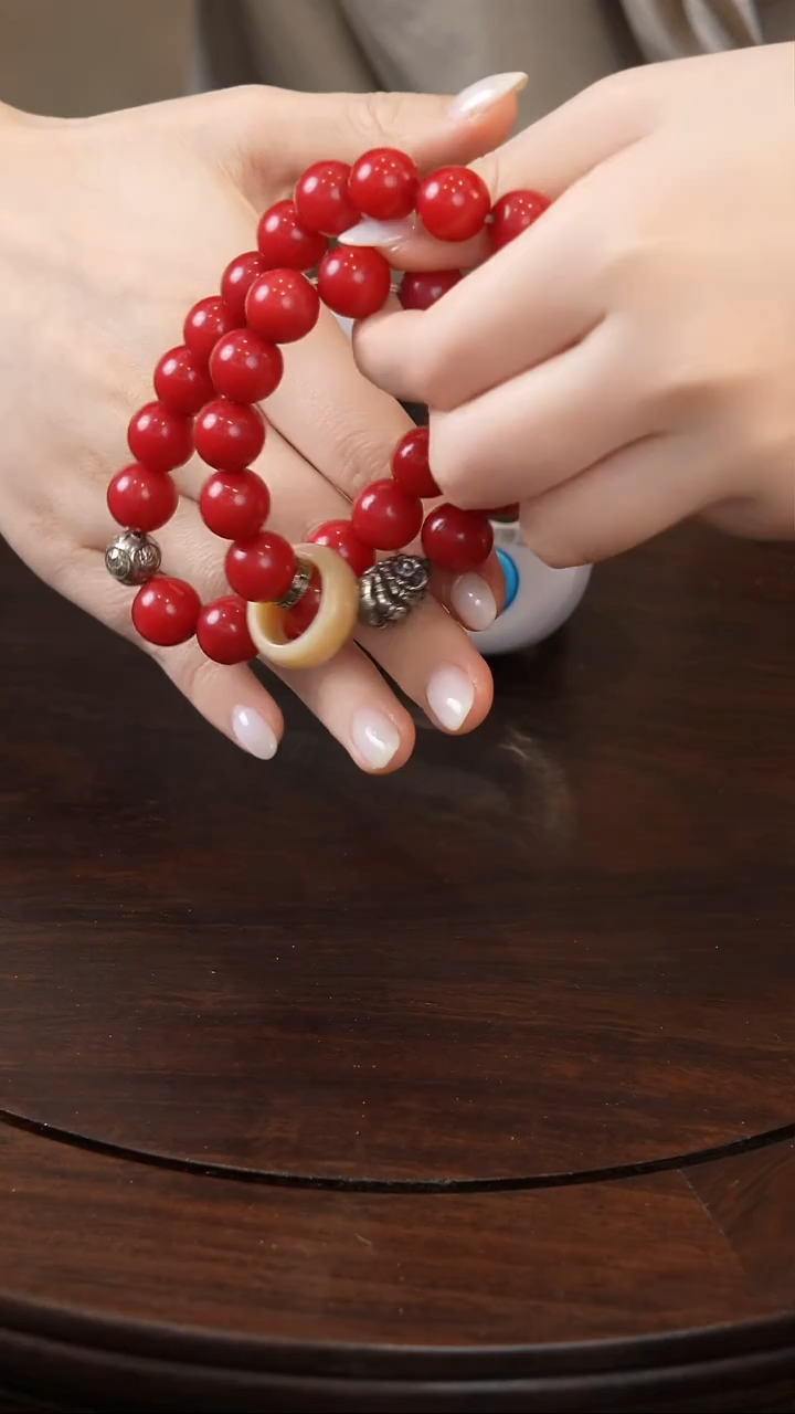 菩提手串/手链朱砂红菩提手持