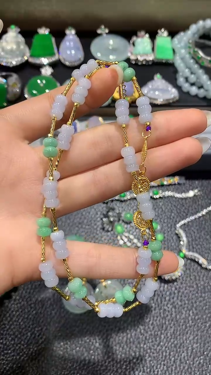 【闪购商品】翡翠项链银S925镶嵌3多人多样性随机发货1件