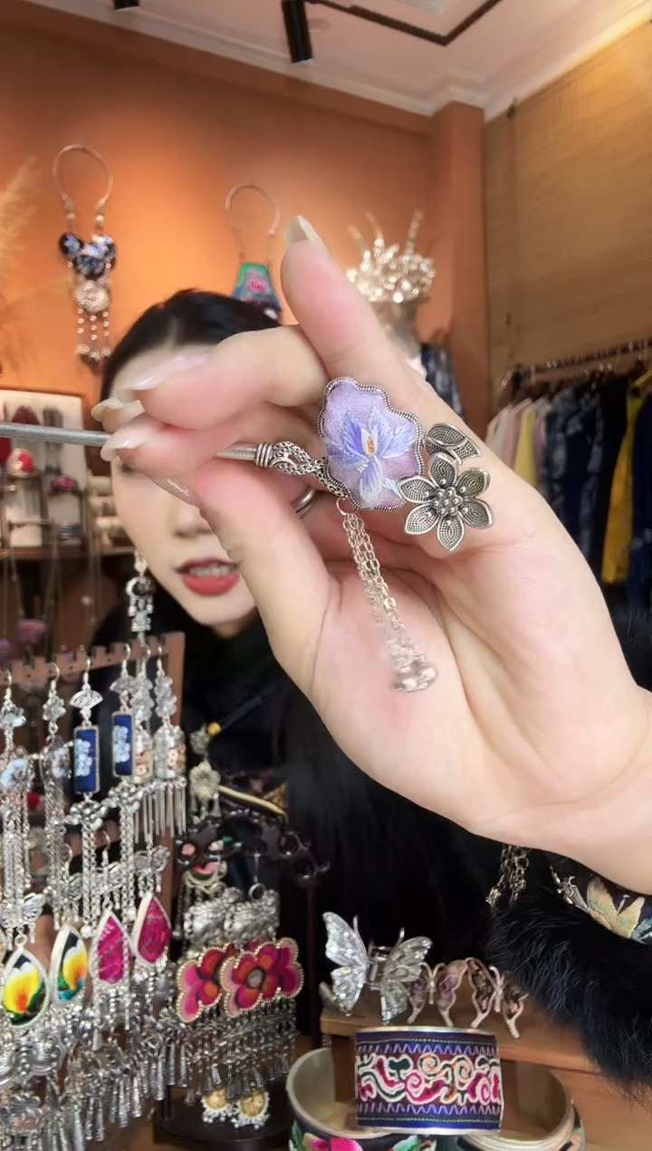 刺绣纯手工民族风发簪