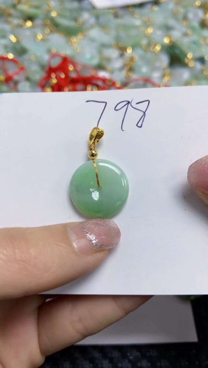 【闪购商品】翡翠颈饰合金   天然A货翡翠