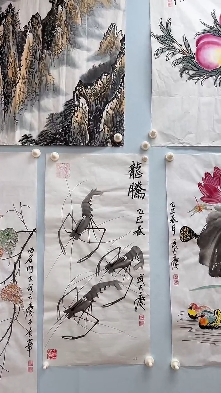国画武天庆老师龙腾